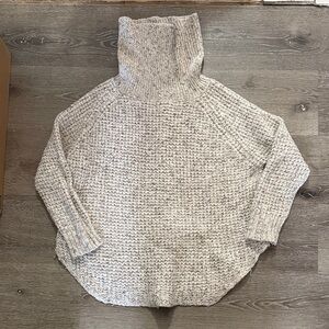 Free People Cream Turtleneck Sweater